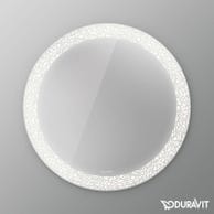 HAPPY D.2 PLUS specchio con illuminazione organic, versione "Sensor", 90 cm