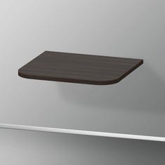 Immagine di Duravit HAPPY D.2 PLUS piano di copertura per colonne basse, 40.3 cm, finitura noce spazzolato HP030006969