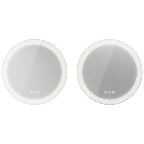 Immagine di Duravit HAPPY D.2 PLUS set specchio 2 pezzi con illuminazione radial, versione "Icon", 70 cm HP7487S0000