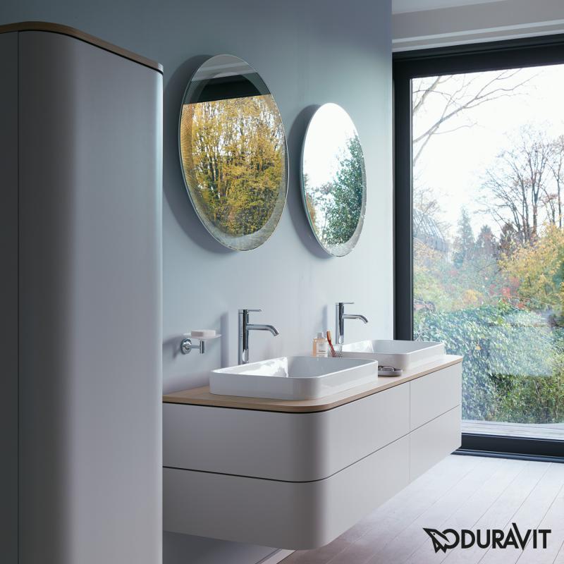 Immagine di Duravit HAPPY D.2 PLUS set specchio 2 pezzi con illuminazione radial, versione "Icon", 70 cm HP7487S0000