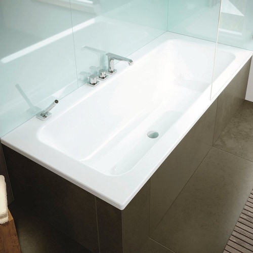 Immagine di Kaldewei PURO SET WIDE DESTRA vasca rettangolare destra L.170 P.75 cm, in acciaio smaltato, colore bianco alpino 261000010001