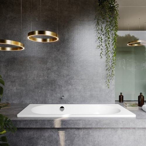 Immagine di Kaldewei VAIO STAR vasca rettangolare L.170 P.80 cm, con predisposizione montaggio maniglie, in acciaio smaltato, colore bianco alpino 234100010001