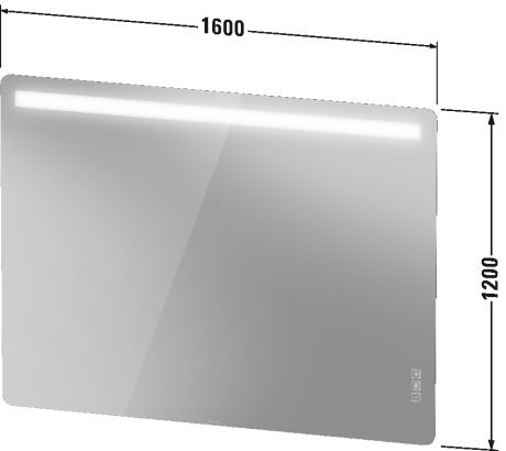 Immagine di Duravit LUV specchio con illuminazione 160 cm LU967000000