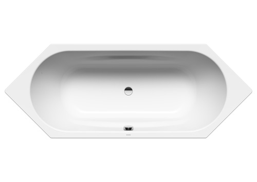 Immagine di Kaldewei VAIO DUO 6 vasca esagonale L.210 P.80 cm, in acciaio smaltato, colore bianco alpino 233200010001