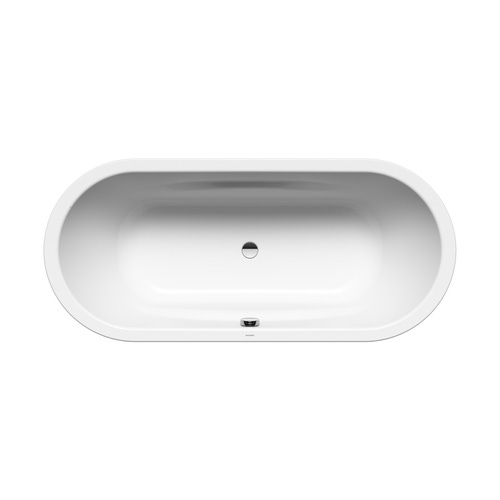 Immagine di Kaldewei VAIO DUO OVAL vasca ovale L.180 P.80 cm, in acciaio smaltato, colore bianco alpino 233100010001