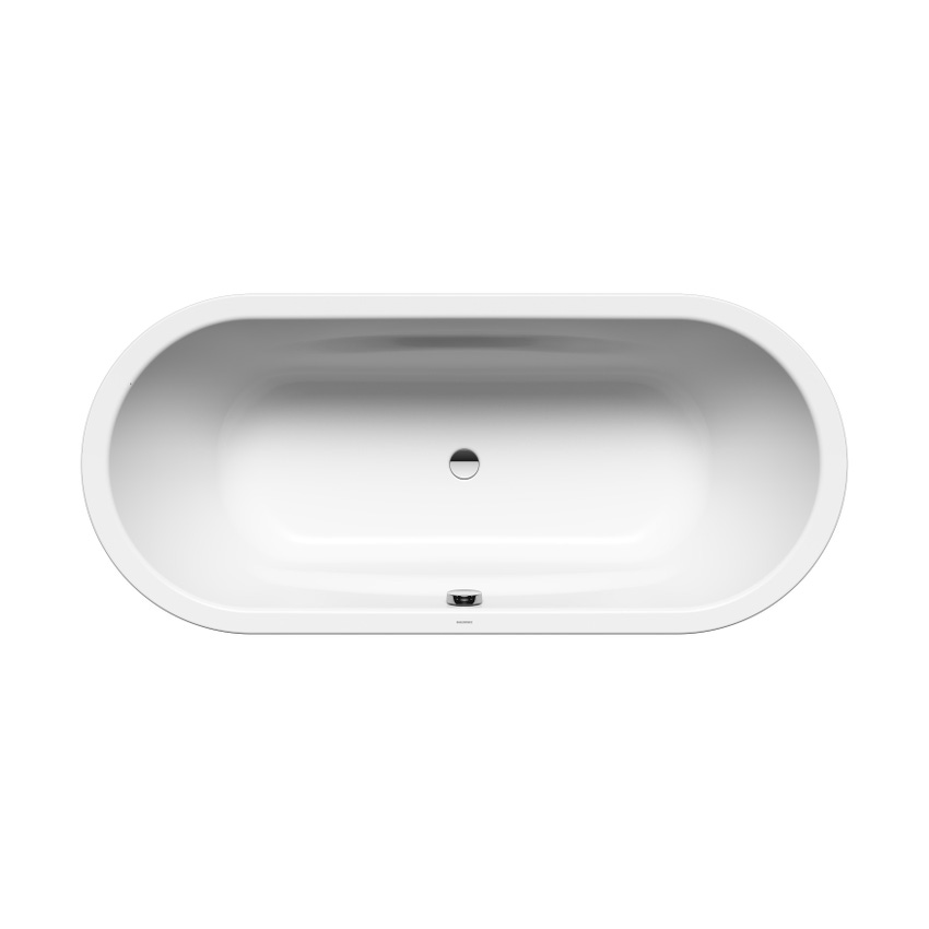 Immagine di Kaldewei VAIO DUO OVAL vasca ovale L.180 P.80 cm, in acciaio smaltato, colore bianco alpino 233100010001
