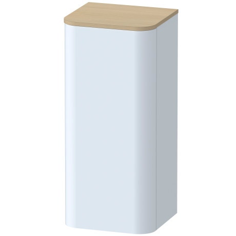 Immagine di Duravit HAPPY D.2 PLUS colonna bassa H.89.6 cm, cerniera a destra, colore azzurro finitura opaco HP1260R9797