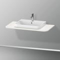 Immagine di Duravit HAPPY D.2 PLUS consolle con un taglio per lavabo 100 cm, per basi sottolavabo con consolle, colore bianco Nordic finitura opaco HP031E03939