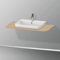 Immagine di Duravit HAPPY D.2 PLUS consolle con un taglio per lavabo 100 cm, per basi sottolavabo con consolle, finitura rovere mediterraneo HP031E07171
