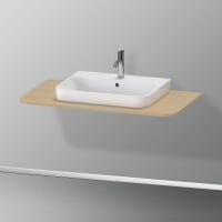 Immagine di Duravit HAPPY D.2 PLUS consolle con un taglio per lavabo 100 cm, per basi sottolavabo con consolle, finitura rovere mediterraneo HP031E07171