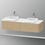 Immagine di Duravit HAPPY D.2 PLUS consolle con due tagli per lavabo 160 cm, per basi sottolavabo con consolle, colore bianco Nordic finitura opaco HP032HB3939