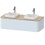 Immagine di Duravit HAPPY D.2 PLUS base sottolavabo sospesa 130 cm per consolle, 1 elemento estraibile, colore azzurro finitura opaco HP4943B9797