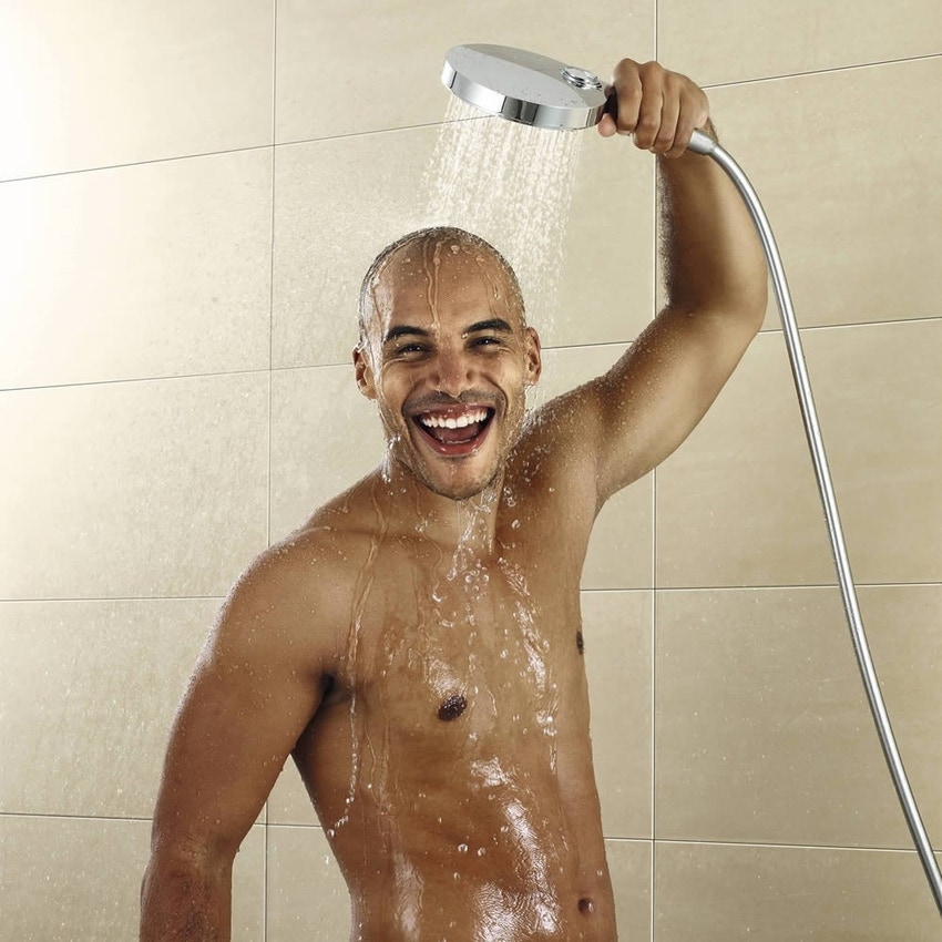 Immagine di Grohe Power&Soul® Cosmopolitan 160 Set asta doccia a 4 tipologie di getto combinabili finitura cromo 27744000