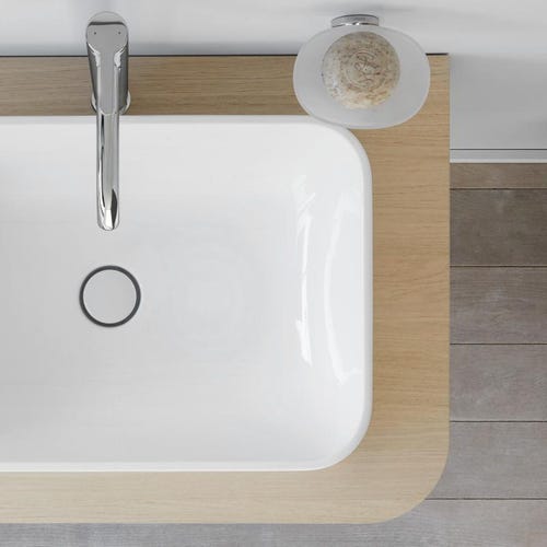 Immagine di Duravit HAPPY D.2 PLUS base sottolavabo sospesa 130 cm per consolle, 1 elemento estraibile, colore grigio grafite finitura opaco HP4943B8080