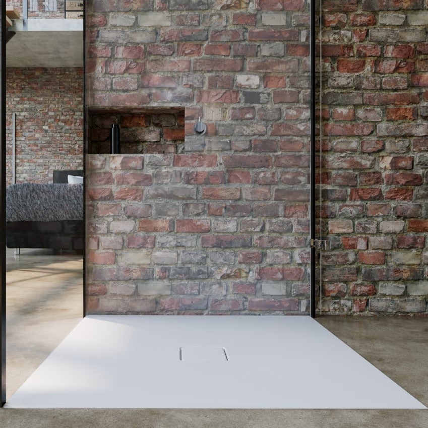 Immagine di Kaldewei CONOFLAT piatto doccia quadrato 100 cm, colore bianco alpino 465600010001