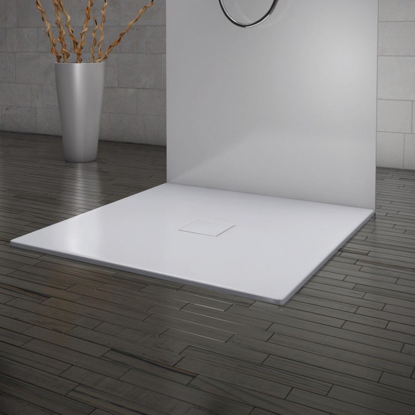 Immagine di Kaldewei CONOFLAT piatto doccia quadrato 100 cm, colore bianco alpino 465600010001