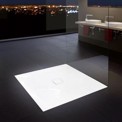 Immagine di Kaldewei CONOFLAT piatto doccia quadrato 100 cm, colore bianco alpino 465600010001