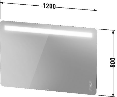 Immagine di Duravit LUV specchio con illuminazione 120 cm LU965900000