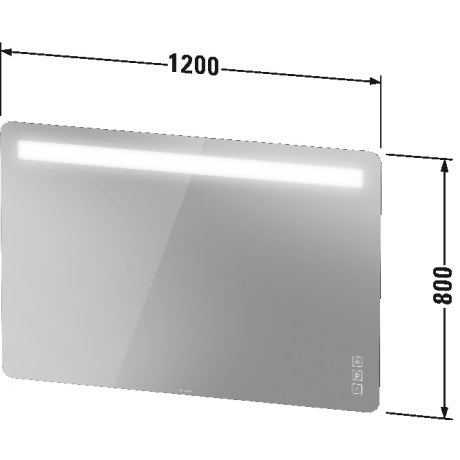 Immagine di Duravit LUV specchio con illuminazione 120 cm LU965900000