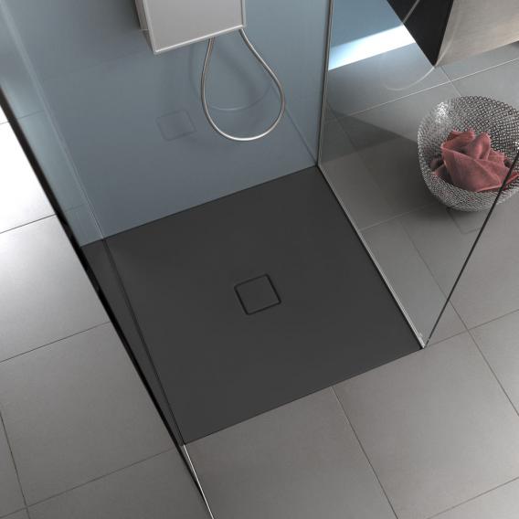 Immagine di Kaldewei CONOFLAT piatto doccia quadrato 80 cm, con Secure Plus, colore nero finitura opaco 466800010676