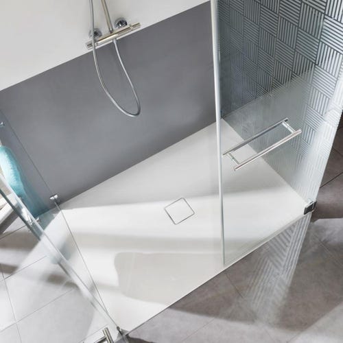 Immagine di Kaldewei CONOFLAT piatto doccia rettangolare L.100 P.90 cm, colore bianco alpino 465400010001