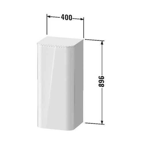 Immagine di Duravit HAPPY D.2 PLUS composizione bagno: mobile sottolavabo e colonna bassa sospesi, colore grigio grafite opaco e noce spazzolato + specchio con illuminazione, finitura organic + lavabo 60 cm, colore antracite opaco + miscelatore monocomando C.1 L, colore nero HP496108080-HP1260R8080