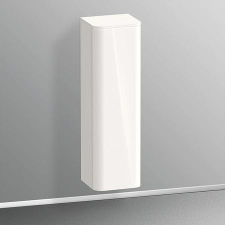 Immagine di Duravit HAPPY D.2 PLUS colonna bassa H.133.6 cm, cerniera a sinistra, colore bianco finitura lucido HP1261L2222