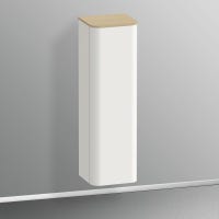 Immagine di Duravit HAPPY D.2 PLUS colonna bassa H.133.6 cm, cerniera a destra, colore bianco Nordic finitura opaco HP1261R3939