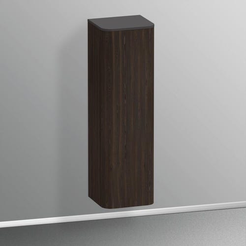 Immagine di Duravit HAPPY D.2 PLUS colonna bassa H.133.6 cm, cerniera a destra, finitura noce spazzolato HP1261R6969