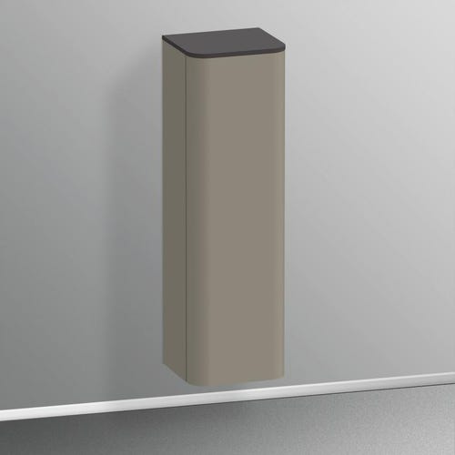 Immagine di Duravit HAPPY D.2 PLUS colonna bassa H.133.6 cm, cerniera a destra, colore grigio pietra finitura opaco HP1261R9292