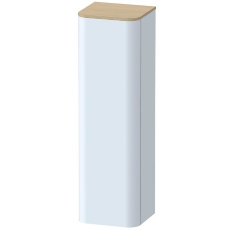 Immagine di Duravit HAPPY D.2 PLUS colonna bassa H.133.6 cm, cerniera a destra, colore azzurro finitura opaco HP1261R9797