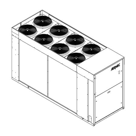 Immagine di Aermec NRK Pompa di calore reversibile condensata ad aria trifase ad alta efficienza silenziata senza kit idronico integrato NRK0300°H°E°°°00
