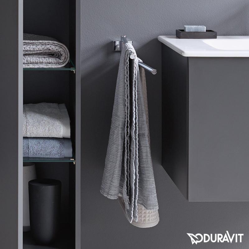 Immagine di Duravit KARREE portasciugamani a snodo, finitura cromo 0099581000