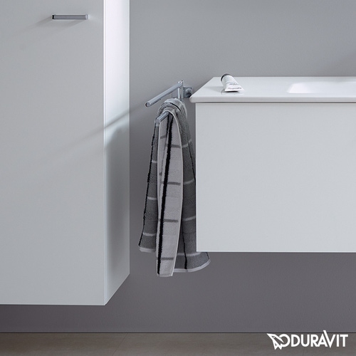 Immagine di Duravit KARREE portasciugamani a snodo, finitura cromo 0099581000