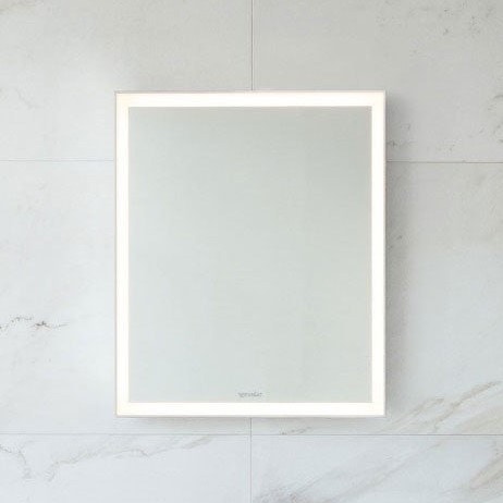Immagine di Duravit STARCK 1 specchio con illuminazione, colore grigio finitura argento specchiato S1964100000