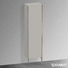 Immagine di Duravit XVIU colonna a pavimento H.177 cm, cerniera a destra, profilo champagne opaco, colore grigio cemento finitura opaco XV1336RB107