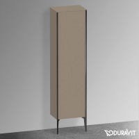 Immagine di Duravit XVIU colonna a pavimento H.177 cm, cerniera a sinistra, profilo nero opaco, finitura rovere cashmere XV1336LB211
