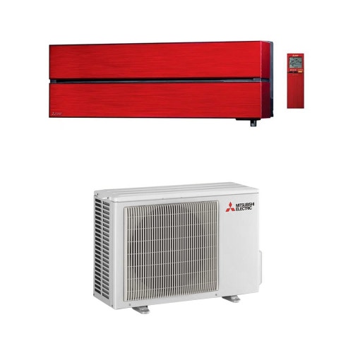 Immagine di Mitsubishi MSZ-LN Kirigamine Style Climatizzatore a parete monosplit Inverter Wi-Fi, rosso | unità esterna 3.5 kW unità interna 12000 BTU MUZ-LN35VG2+MSZ-LN35VG2R