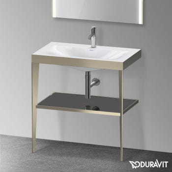 Duravit XV971500000 XVIU set 2 pezzi piedi per mobili, colore nero finitura  opaco