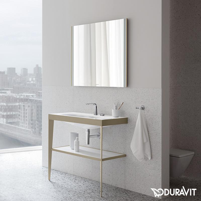 Immagine di Duravit XVIU specchio con illuminazione 102 cm, versione Icon, colore champagne finitura opaco XV70430B1B1