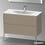 Immagine di Duravit XVIU base sottolavabo a pavimento 101 cm, profilo champagne opaco, finitura rovere cashmere XV43030B111