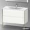 Immagine di Duravit XVIU base sottolavabo a pavimento 101 cm, profilo champagne opaco, colore bianco finitura opaco XV43030B118