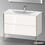 Immagine di Duravit XVIU base sottolavabo a pavimento 101 cm, profilo champagne opaco, colore bianco finitura lucido XV43030B122