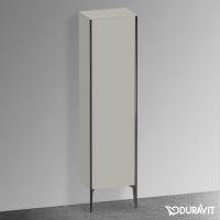 Immagine di Duravit XVIU colonna a pavimento H.177 cm, cerniera a destra, profilo nero opaco, colore grigio cemento finitura opaco XV1336RB207