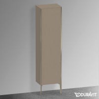 Immagine di Duravit XVIU colonna a pavimento H.177 cm, cerniera a sinistra, profilo champagne opaco, finitura rovere cashmere XV1336LB111