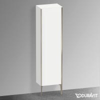 Immagine di Duravit XVIU colonna a pavimento H.177 cm, cerniera a sinistra, profilo champagne opaco, colore bianco finitura opaco XV1336LB118