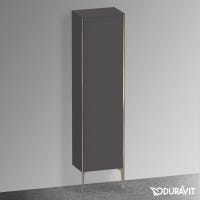 Immagine di Duravit XVIU colonna a pavimento H.177 cm, cerniera a destra, profilo champagne opaco, colore grigio grafite finitura opaco XV1336RB149