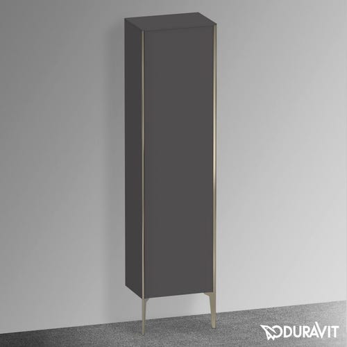 Immagine di Duravit XVIU colonna a pavimento H.177 cm, cerniera a sinistra, profilo champagne opaco, colore grigio grafite finitura opaco XV1336LB149