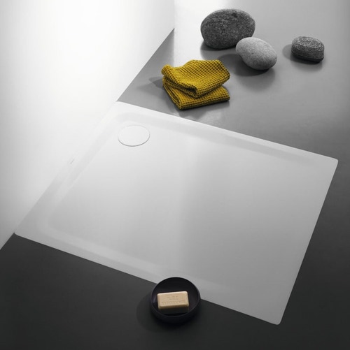 Immagine di Kaldewei SUPERPLAN PLUS piatto doccia quadrato 100 cm, in acciaio smaltato, colore bianco alpino 470400010001