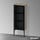Duravit XVIU colonna bassa a pavimento H.89 cm con ante in vetro, cerniera a sinistra, profilo nero opaco, finitura rovere cashmere XV1360LB211